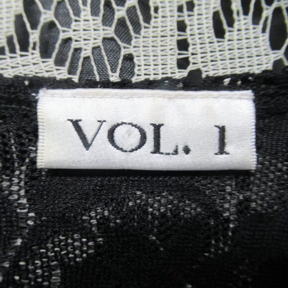 Goth Black Stretchy Lace Bell Sleeve Shirt - Picture 8 of 8